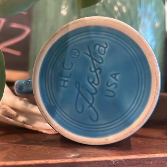 Fiestaware blue mug - Picture 2 of 4